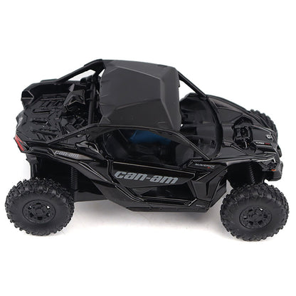 Model of a Can-Am Maverick X3 X rs Turbo RR Side-by-Side ATV (Triple Black) on a White Background