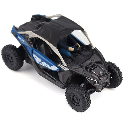Model of a Can-Am Maverick X3 X rs Turbo RR Side-by-Side ATV (Intense Blue/Carbon Black/Chalk Gray)