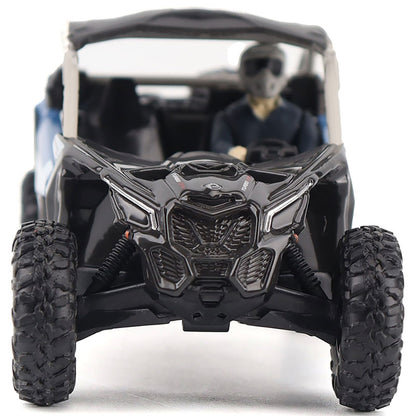 Model of a Can-Am Maverick X3 X rs Turbo RR Side-by-Side ATV (Intense Blue/Carbon Black/Chalk Gray)