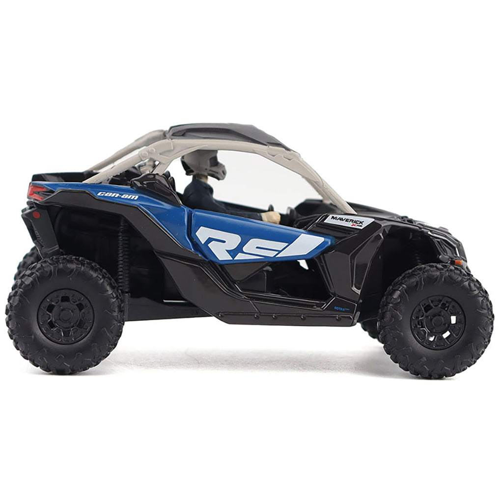 Model of a Can-Am Maverick X3 X rs Turbo RR Side-by-Side ATV (Intense Blue/Carbon Black/Chalk Gray)