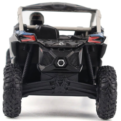 Model of a Can-Am Maverick X3 X rs Turbo RR Side-by-Side ATV (Intense Blue/Carbon Black/Chalk Gray)