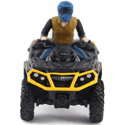 Model of a Can-Am Outlander XT-P 1000R ATV (Iron Gray/Black/Neo Yellow) on a White Background