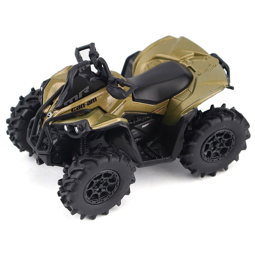 Gold and black Can-Am ATV on a white background