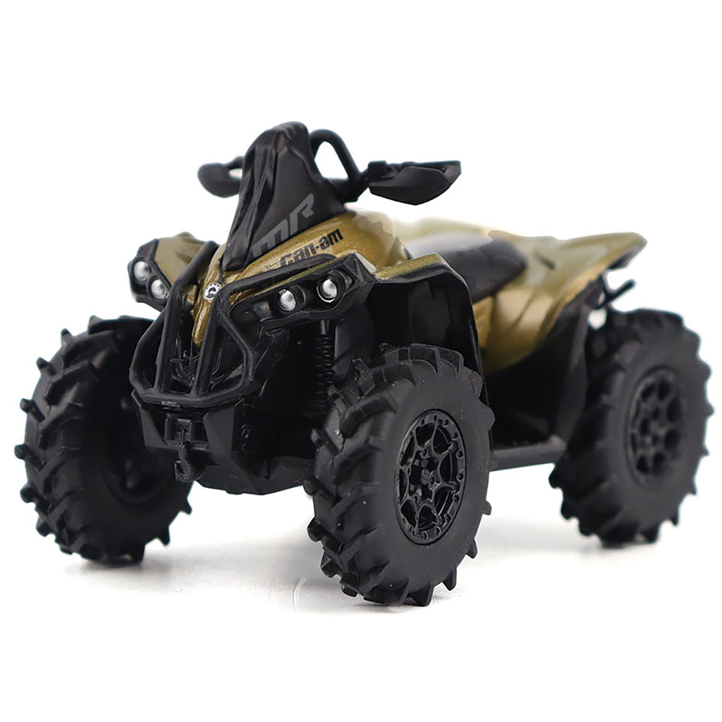 Model of a four-wheeler on a white background
