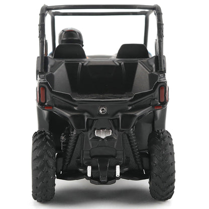 Black side-by-side vehicle on a white background