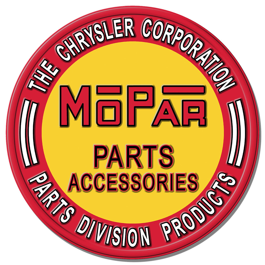 MOPAR logo with red and yellow colors on a white background