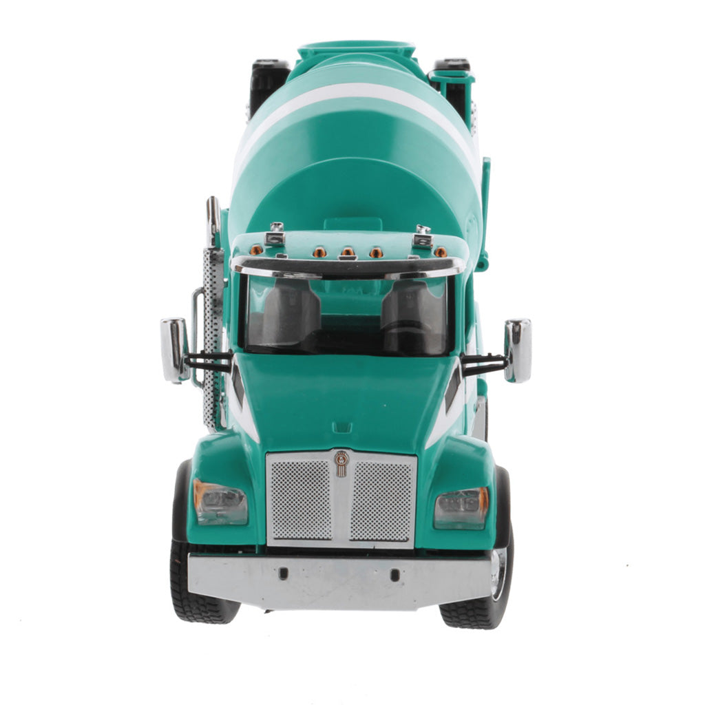 Kenworth T880 Concrete Ready-Mix Truck with McNeilus Bridgemaster Concrete Mixer Body "Island Ready Mix" (Green/White)
