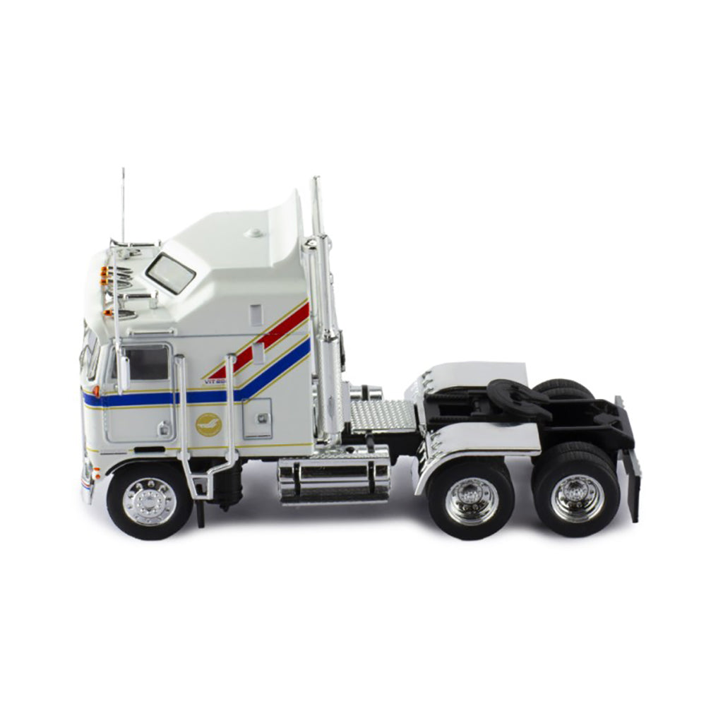 1976 Kenworth K100 Aerodyne COE Tractor "VIT 200" (White w/Red & Blue Stripes)