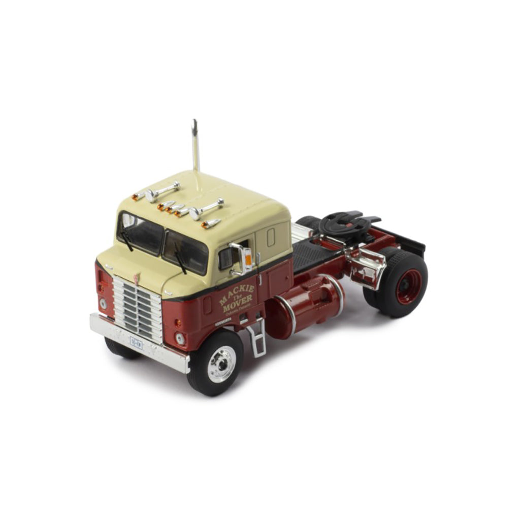 1950 Kenworth 521 Bullnose COE Tractor "Mackie The Mover" (Red/Cream w/Black Stripes)