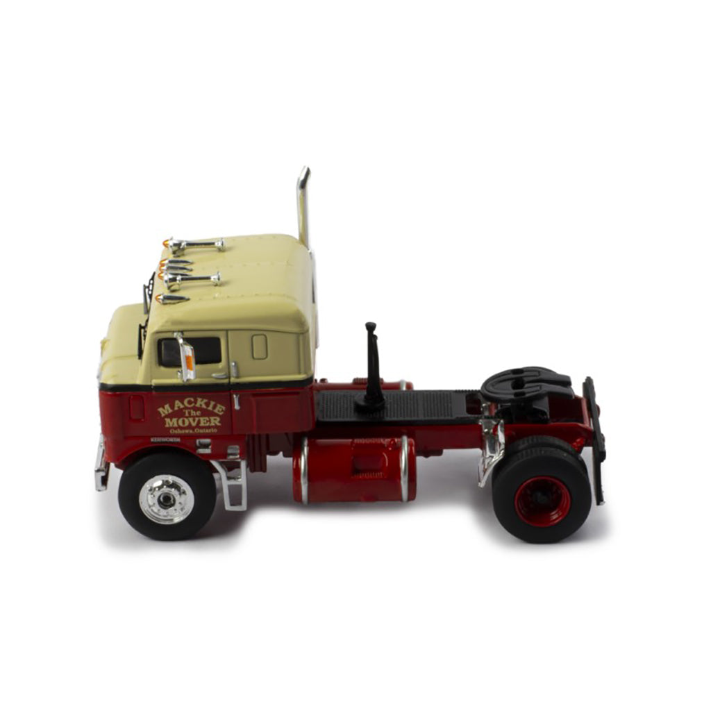 1950 Kenworth 521 Bullnose COE Tractor "Mackie The Mover" (Red/Cream w/Black Stripes)