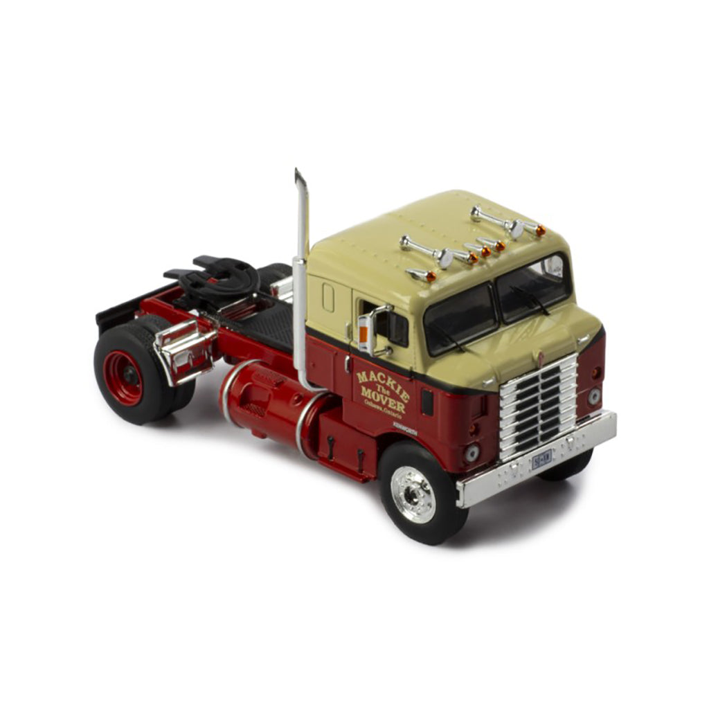 1950 Kenworth 521 Bullnose COE Tractor "Mackie The Mover" (Red/Cream w/Black Stripes)