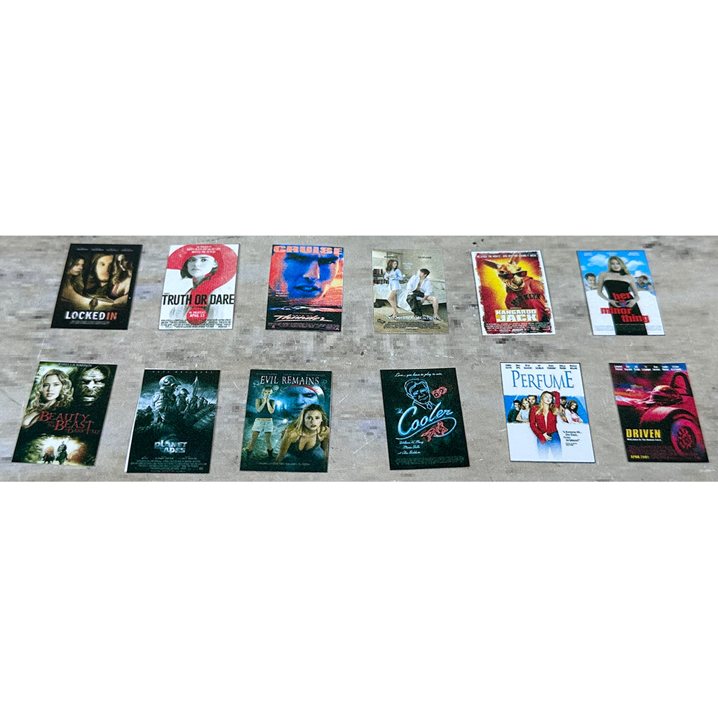 1:64th Scale Hollywood Movie Poster Pack 1