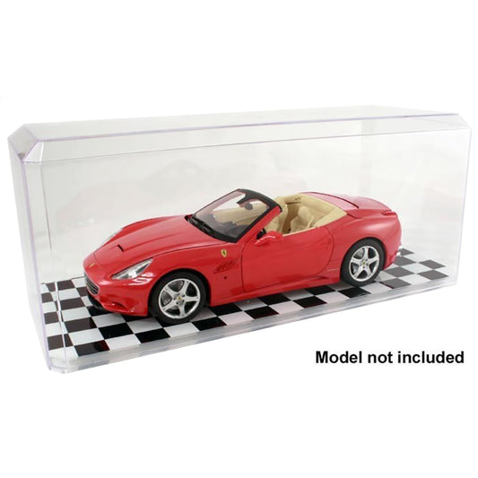 1:18 Scale Auto Display Case (Checked Bottom)