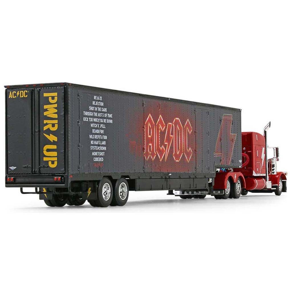 Peterbilt 389 w/53' Kentucky Moving Van Trailer "AC/DC Power Up" (Red/Black)