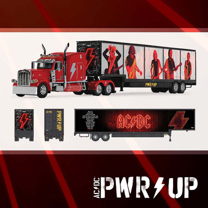 Peterbilt 389 w/53' Kentucky Moving Van Trailer "AC/DC Power Up" (Red/Black)