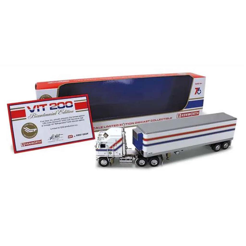 Kenworth K-100E Aerodyne COE w/40' Reefer Van Trailer "VIT-200 Bicentennial Edition"