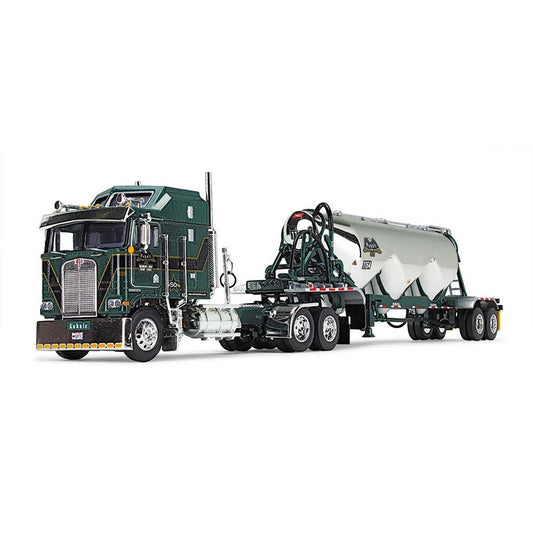 Kenworth K100 w/Heil 3-Bottom Pneumatic Tanker Trailer "Kuhnle Brothers" (Green)