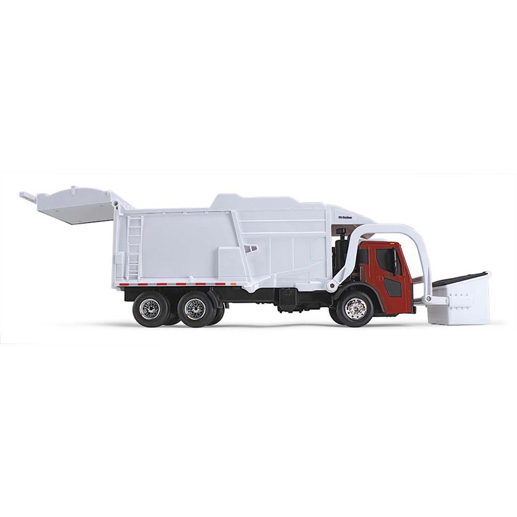 Mack LR w/McNeilus Meridian Front Load Refuse Truck Body and Bin (Red/White) (Lights & Sounds)