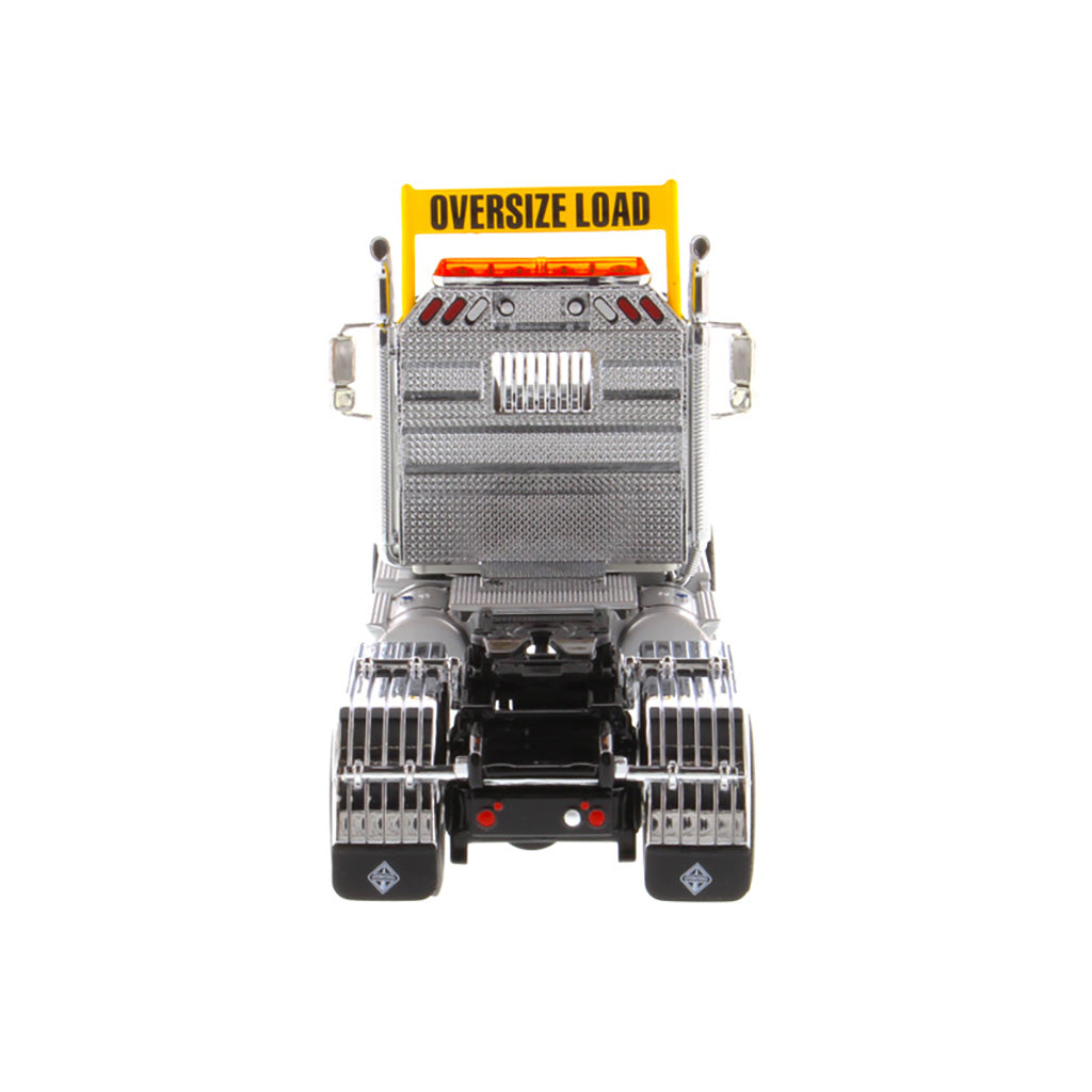 1:50 Scale Diecast Model of a White International HX520 Tandem-Axle Day Cab Tractor on a White Background