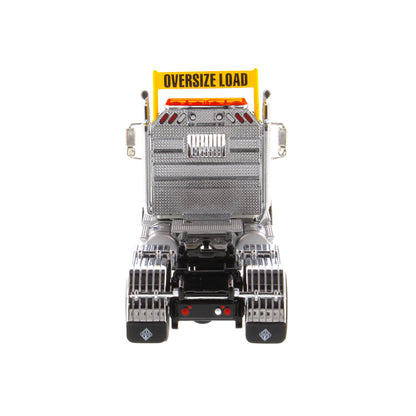 1:50 Scale Diecast Model of a White International HX520 Tandem-Axle Day Cab Tractor on a White Background