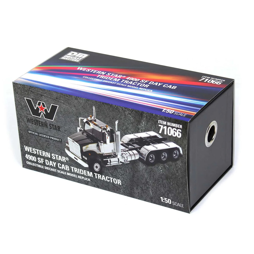 Model truck box with Western Star branding on a white background