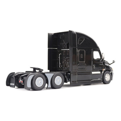 Model of a Black 2018 Freightliner Cascadia Hi-Roof Sleeper Tractor on a White Background