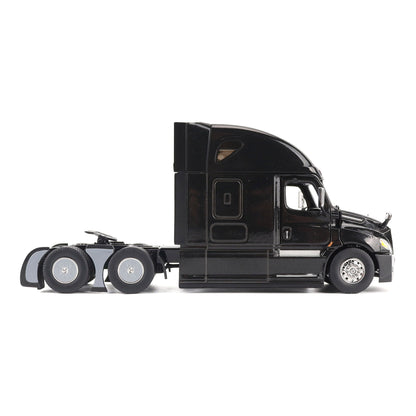 Model of a Black 2018 Freightliner Cascadia Hi-Roof Sleeper Tractor on a White Background