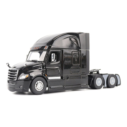 Model of a Black 2018 Freightliner Cascadia Hi-Roof Sleeper Tractor on a White Background