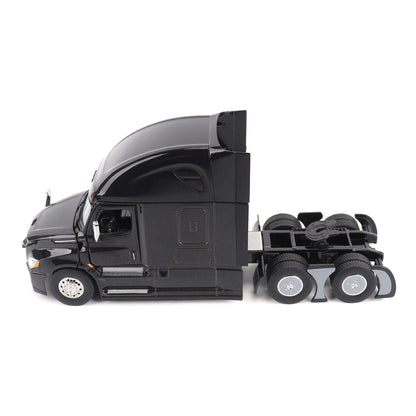 Model of a Black 2018 Freightliner Cascadia Hi-Roof Sleeper Tractor on a White Background