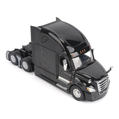 Model of a Black 2018 Freightliner Cascadia Hi-Roof Sleeper Tractor on a White Background