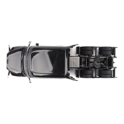 Model of a Black 2018 Freightliner Cascadia Hi-Roof Sleeper Tractor on a White Background