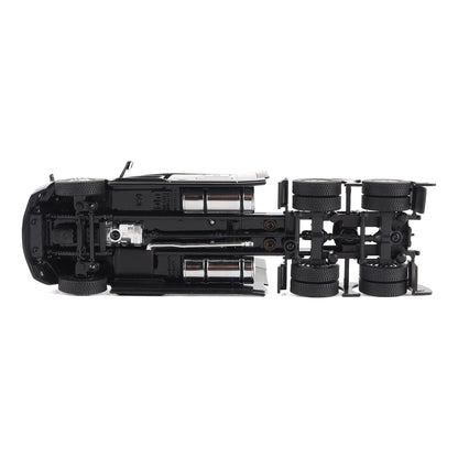 Model of a Black 2018 Freightliner Cascadia Hi-Roof Sleeper Tractor on a White Background
