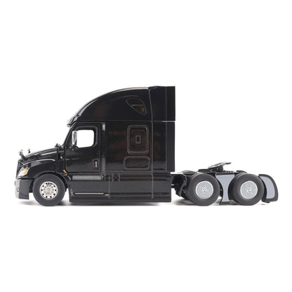 Model of a Black 2018 Freightliner Cascadia Hi-Roof Sleeper Tractor on a White Background