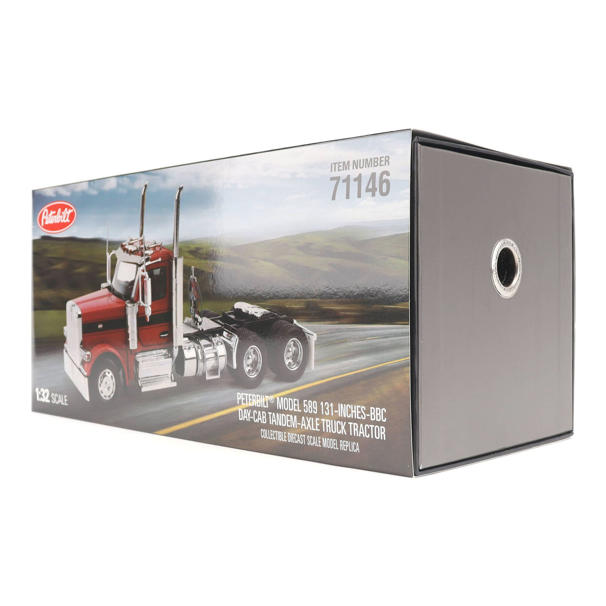 Peterbilt 589 Day Cab Tractor (Legendary Red)