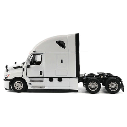Model of a white 2025 Freightliner Cascadia Semi Tractor on a white background