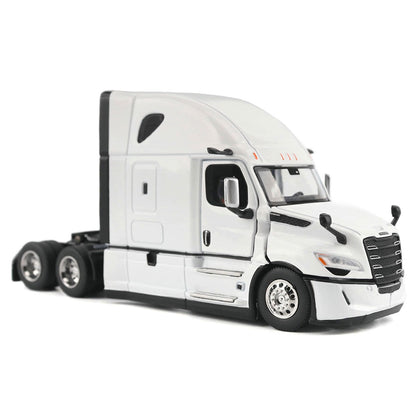 Model of a white 2025 Freightliner Cascadia Semi Tractor on a white background