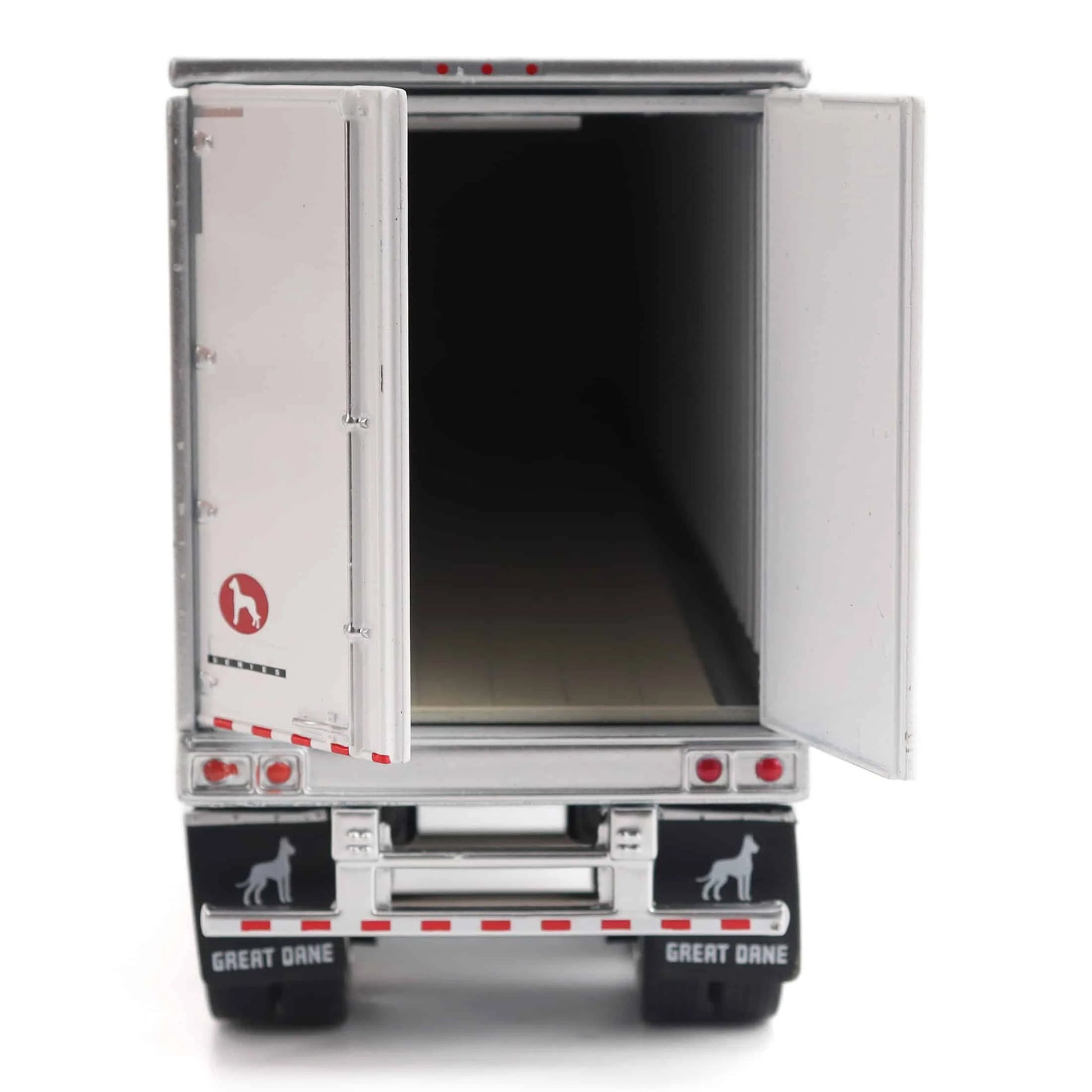 1:50th Scale Diecast Model of a 53 foot Great Dane Champion Dry Goods Van Trailer Photographed on a White Background