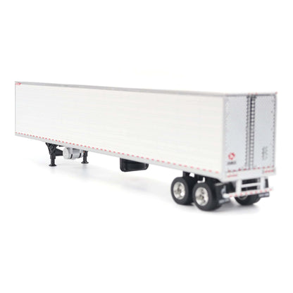 1:50th Scale Diecast Model of a 53 foot Great Dane Everest Refrigerated Goods Van Trailer Photographed on a White Background