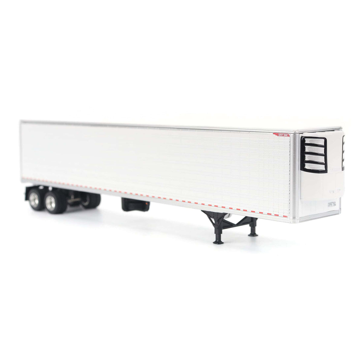 1:50th Scale Diecast Model of a 53 foot Great Dane Everest Refrigerated Goods Van Trailer Photographed on a White Background