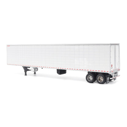 A white Great Dane Everest refrigerated semi-trailer model or shown in side profile on a clean white background.