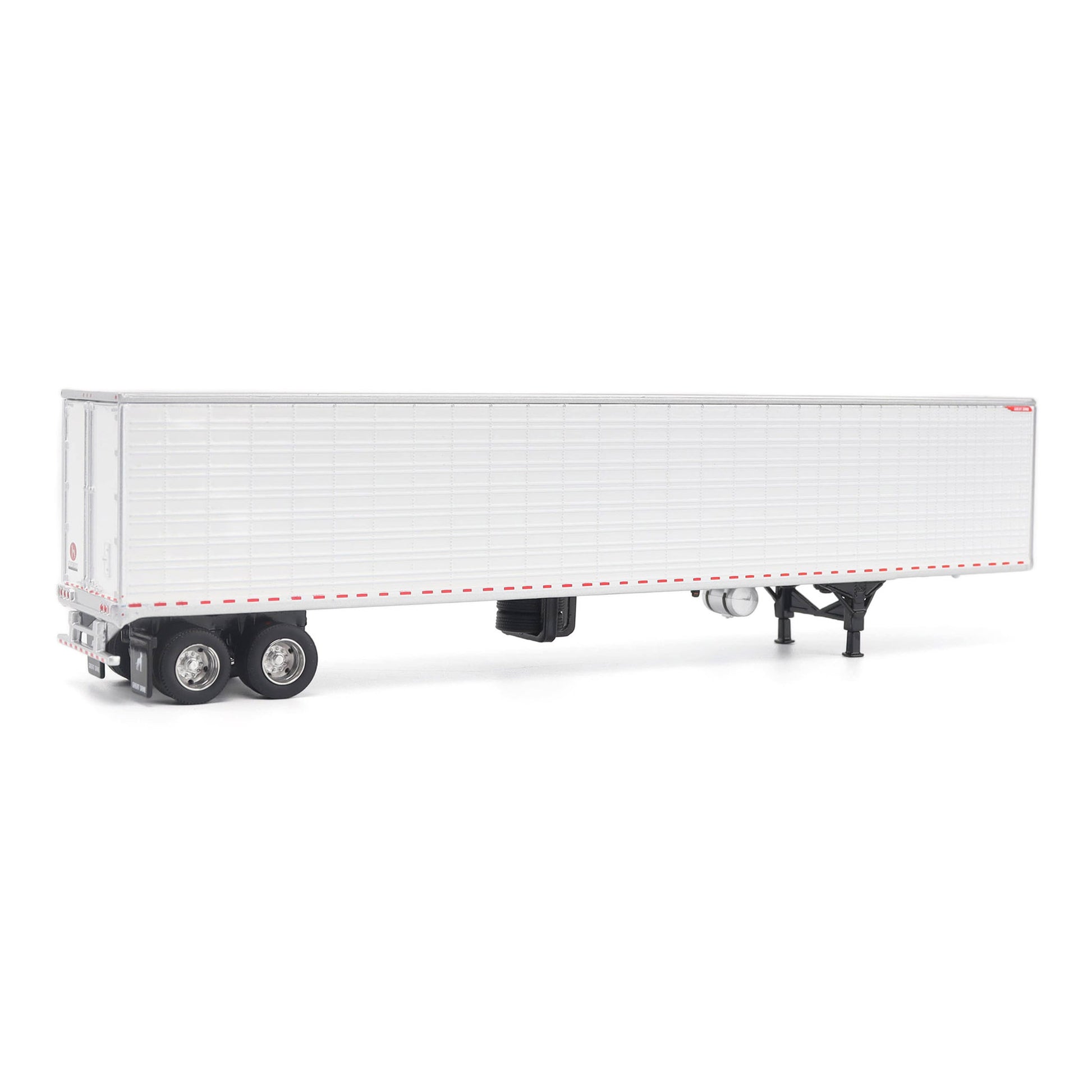 A white Great Dane Everest refrigerated semi-trailer model or shown in side profile on a clean white background.