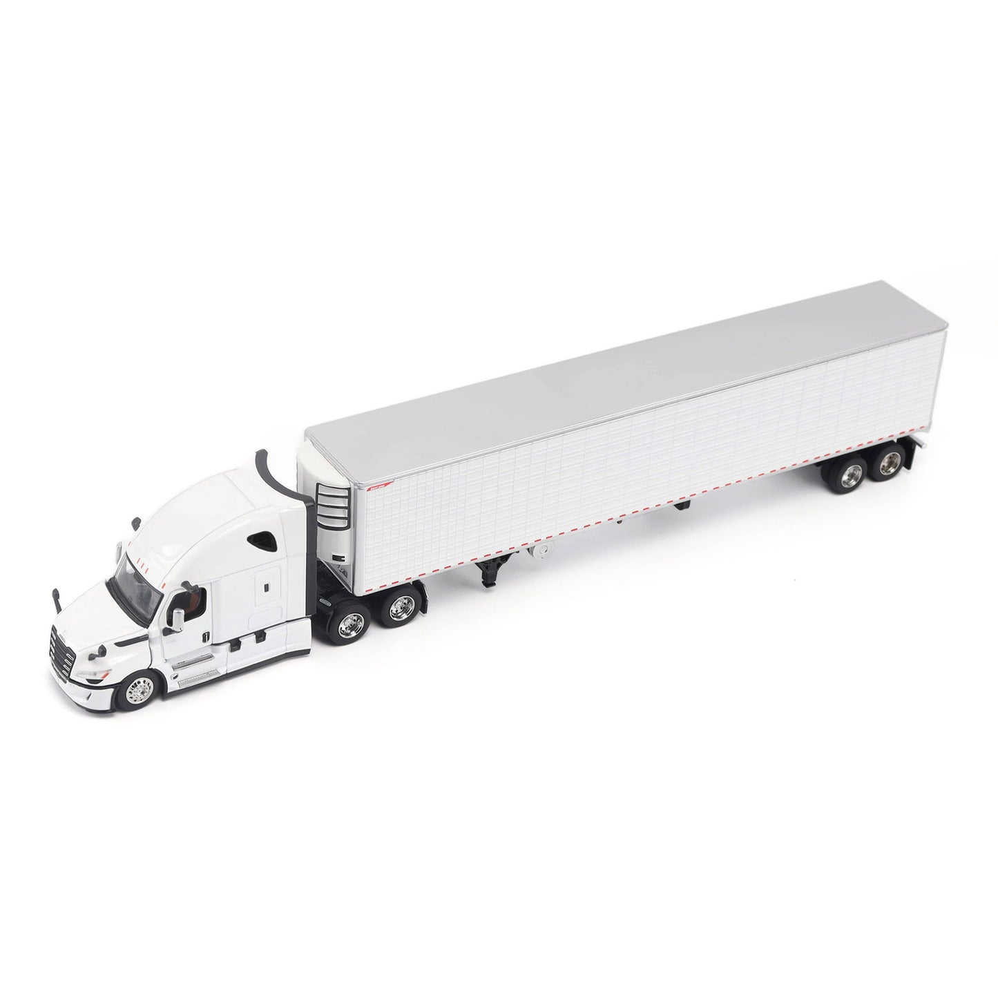 Model of a 5th Gen Freightliner Cascadia with 53' Great Dane Everest Reefer Trailer on a White Background