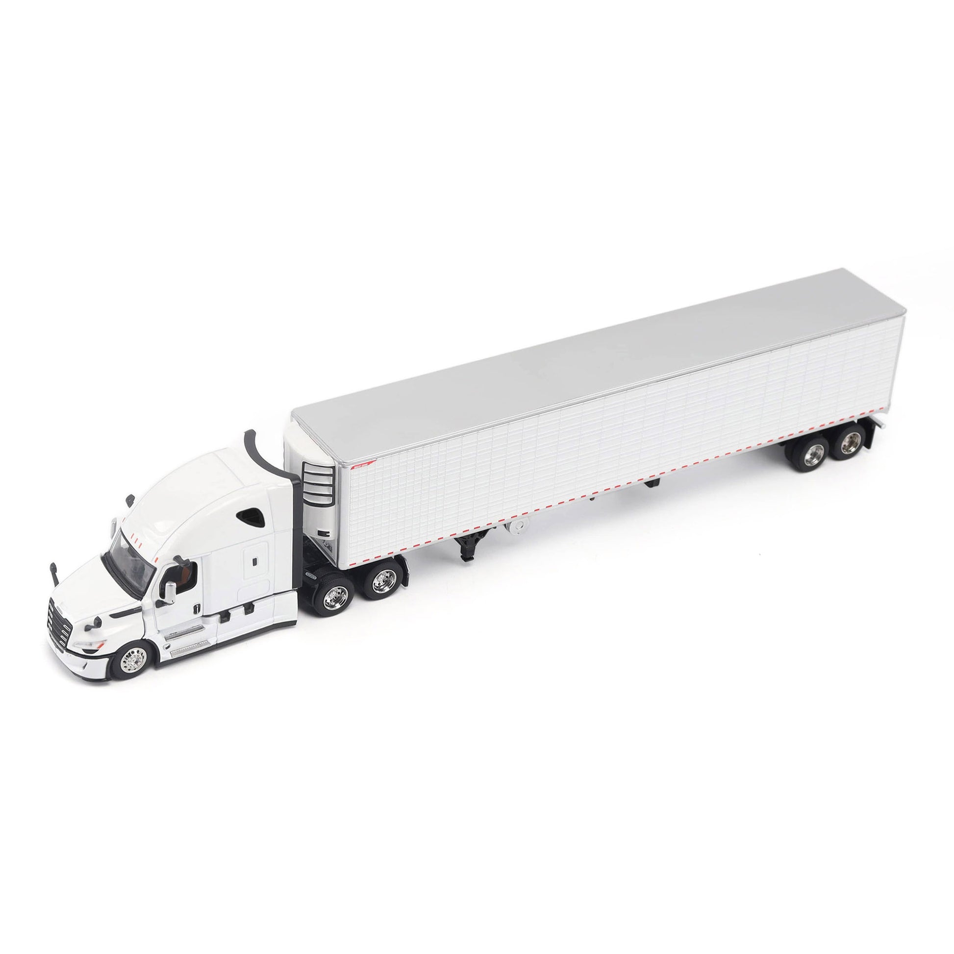 Model of a 5th Gen Freightliner Cascadia with 53' Great Dane Everest Reefer Trailer on a White Background