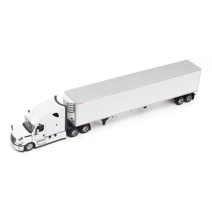 Model of a 5th Gen Freightliner Cascadia with 53' Great Dane Everest Reefer Trailer on a White Background