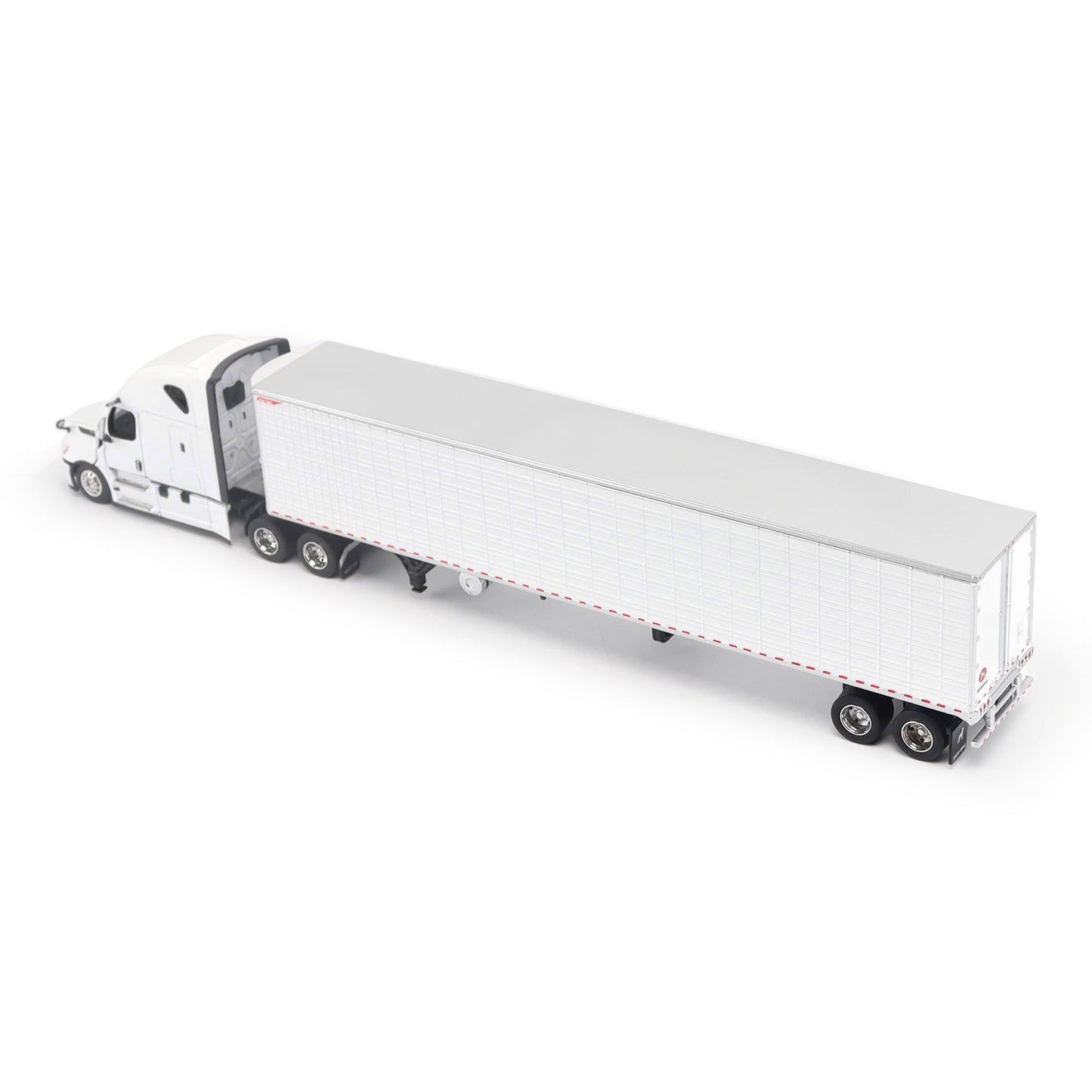 Model of a 5th Gen Freightliner Cascadia with 53' Great Dane Everest Reefer Trailer on a White Background