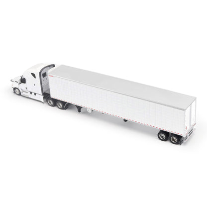 Model of a 5th Gen Freightliner Cascadia with 53' Great Dane Everest Reefer Trailer on a White Background