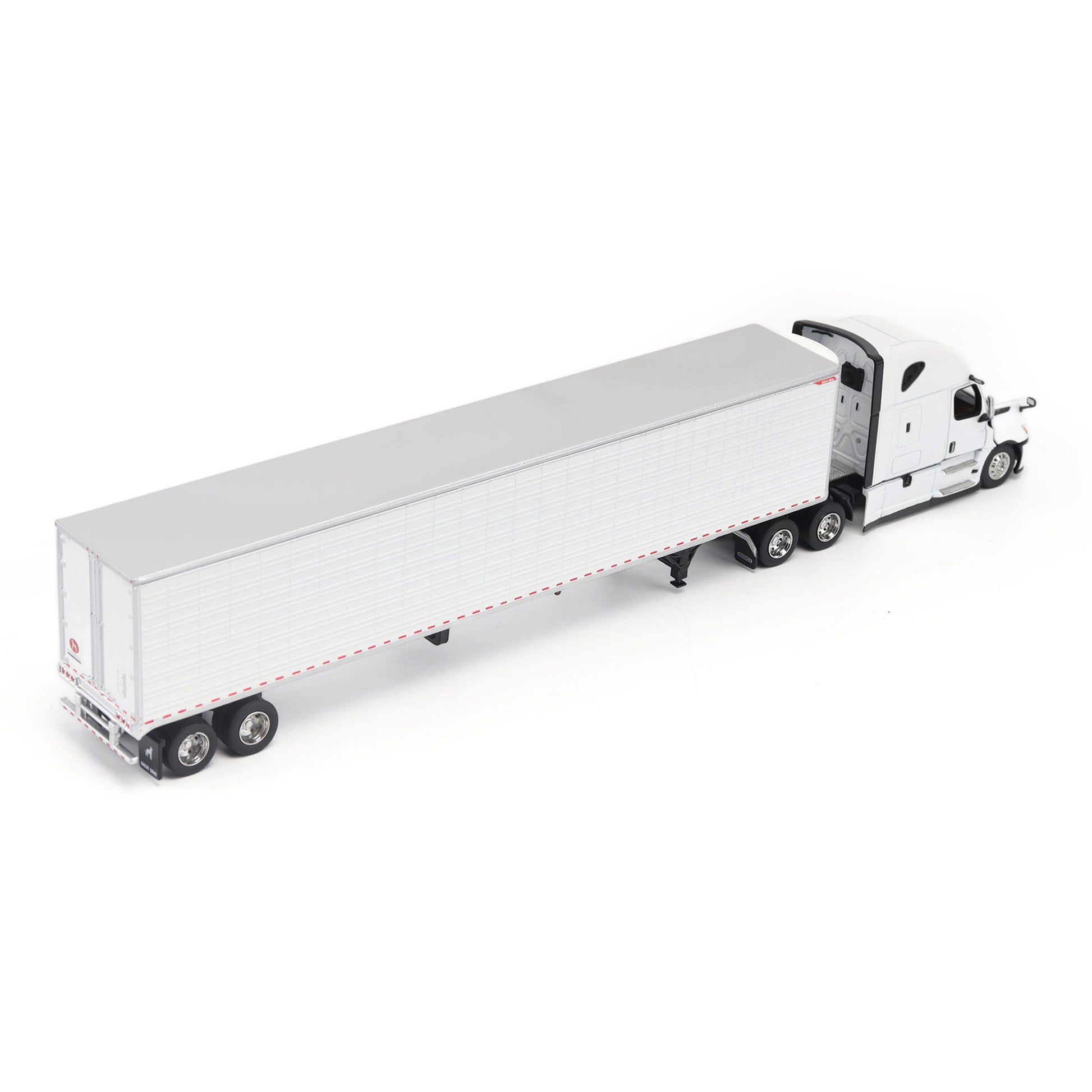 Model of a 5th Gen Freightliner Cascadia with 53' Great Dane Everest Reefer Trailer on a White Background
