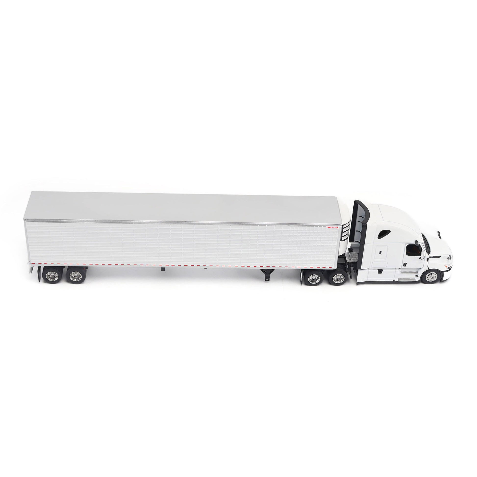 Model of a 5th Gen Freightliner Cascadia with 53' Great Dane Everest Reefer Trailer on a White Background