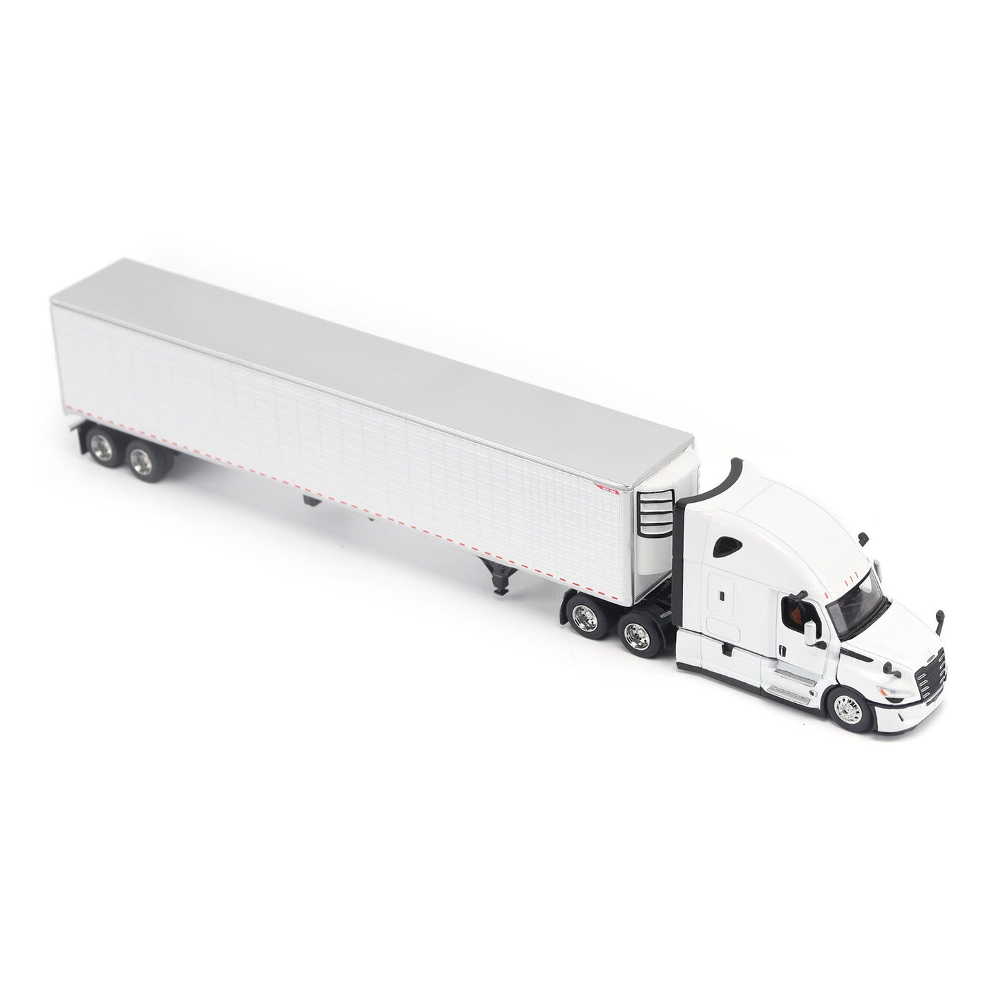 Model of a 5th Gen Freightliner Cascadia with 53' Great Dane Everest Reefer Trailer on a White Background