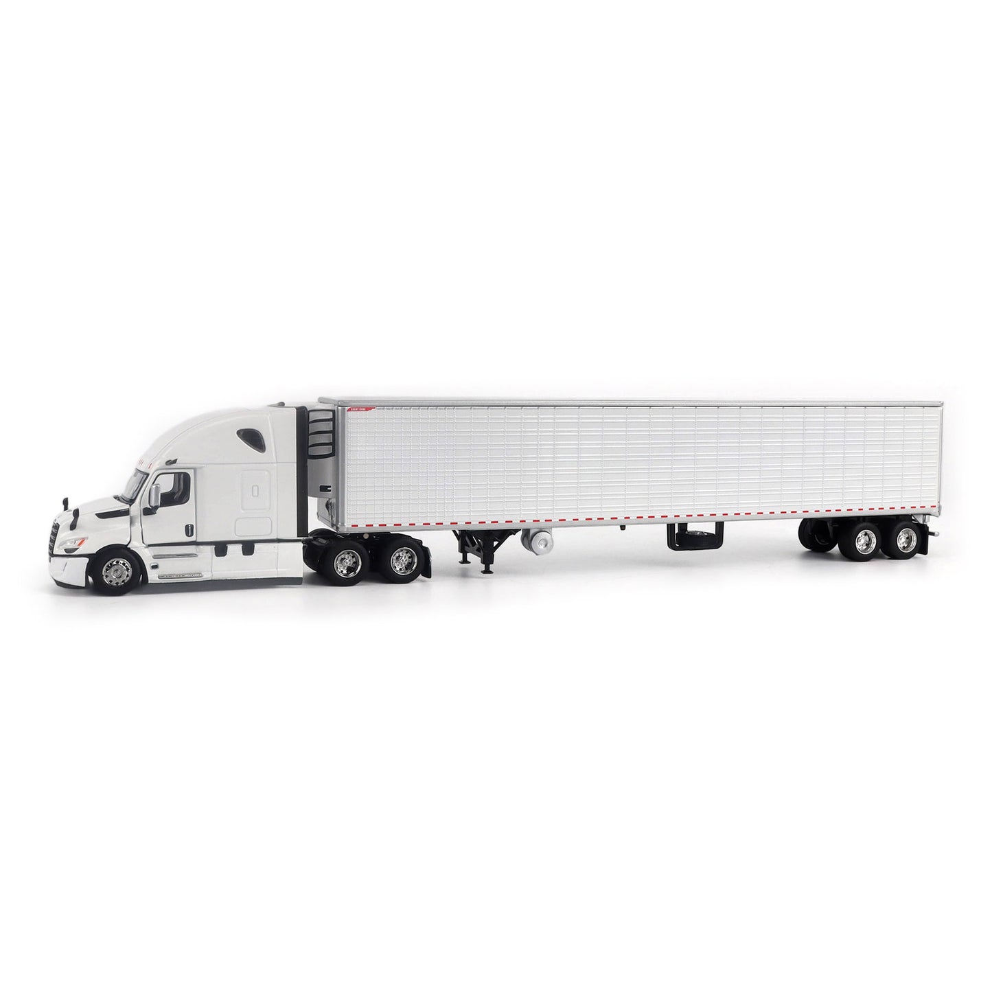 Model of a 5th Gen Freightliner Cascadia with 53' Great Dane Everest Reefer Trailer on a White Background
